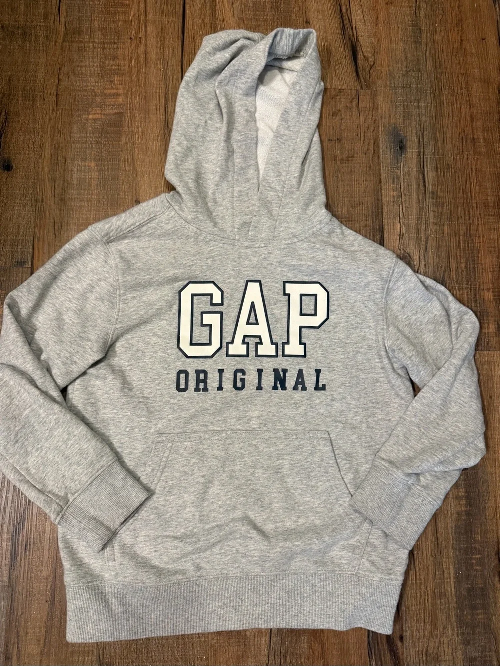GAP Light Gray Hooded Sweatshirt with Logo